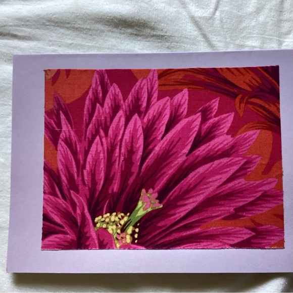 Handmade blank cards Set#6 (Kaffe Fassett) - Picture 3 of 4